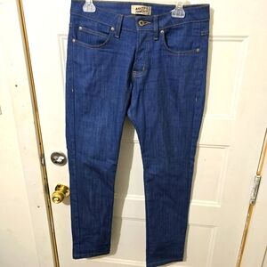 NAKED AND FAMOUS Super Skinny Guy,  Rich Blue Stretch denim size 32